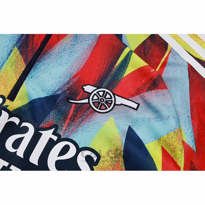 Tuta da Track di Felpa Arsenal Bambino 2025-2026 Blu Giallo Rosso